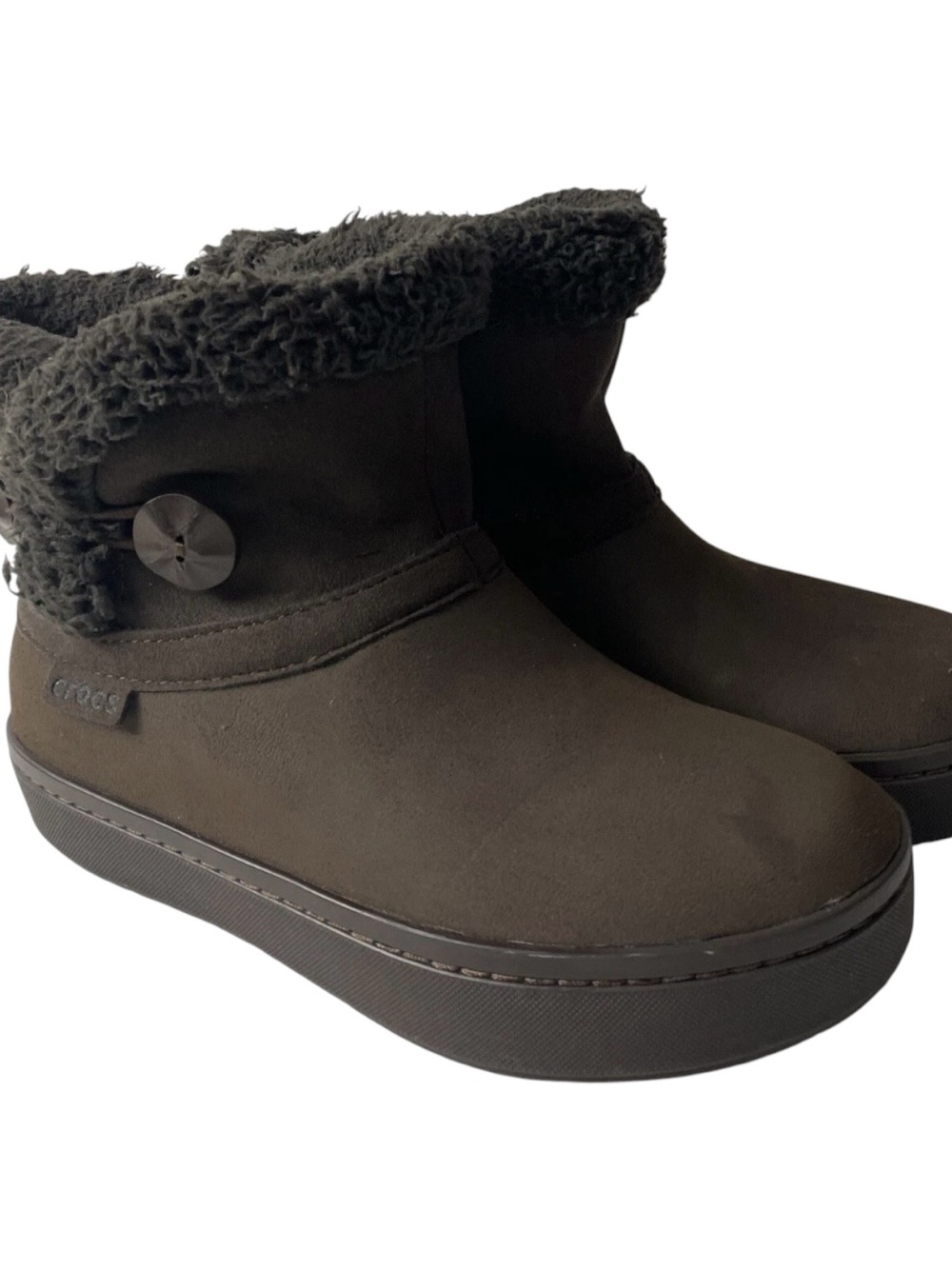 crocs women Modessa Ankle boots brown Waterproof lined size 5